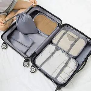 [콩심팥심]고급 7종 화장품 파우치 캐리어 여행용 세면파우치 워