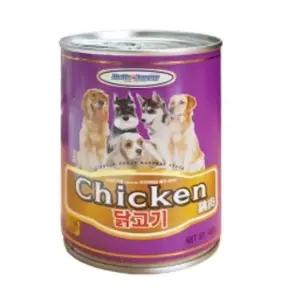 강아지 간식 통조림 애견 닭고기 캔 400g 헬로도기 애완견 (WFK8QHP)