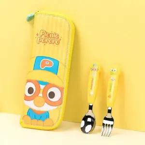 고품질 뽀로로 편한스푼포크 안전지퍼 수저세트(피크닉) (WE16837)