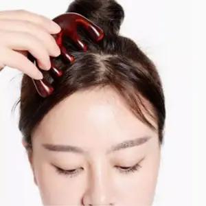 [골드스마일]원목 두피 마사지 괄사 경락 목어깨마사지