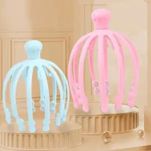 [셀러에이드]360도회전 문어발 두피 머리 지압 안마기 마사지기 두피케어