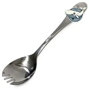 아동용 스텐 숟가락 포크 겸용 스푼 아기 점심