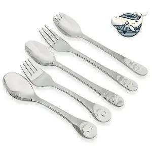 상일 곰돌이 유아 스텐 포크 스푼 아동용