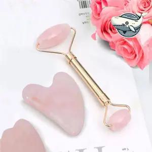 장미석 얼굴 마사지 롤러 셀프케어 기구 리프팅