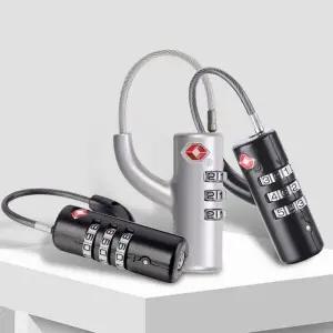 [콩심팥심]TSA와이어자물쇠 캐리어 수화물 통관 도난 방지