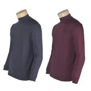 남자 겨울티셔츠 남성 기모 긴팔티 반목 반폴라