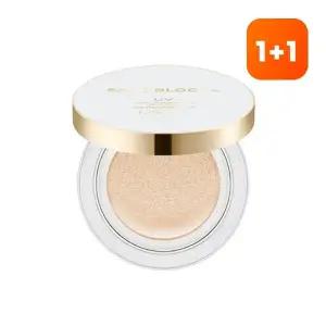 [1+1][미샤] 세이프 블록 RX 커버 톤업 선 쿠션 SPF50＋/PA＋＋＋＋
