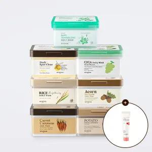 [스킨푸드][혜택가26,980원] [2개선택] 데일리 마스크팩 30매 + (증정) 무화과 비건 콜라겐 크림15ml