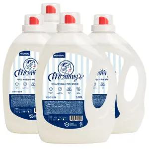 마미스 베이킹소다 액체세제 3.05L 4개 중성 세탁세제