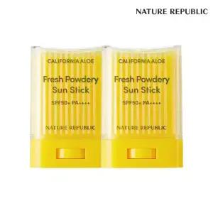 [네이처리퍼블릭/대용량] 캘리포니아 알로에 보송 선스틱 2개