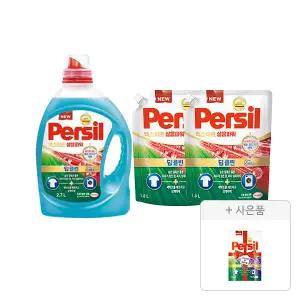 퍼실 엑스퍼트 삶음파워 2.7L, 1개+리필 1.8L, 2개+증정(파워젤 라벤더듀얼  파우치 300mL, 1개)