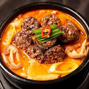 [참도깨비]백암 고기순대국640g X2팩+얼큰 고기순대국640gX2팩