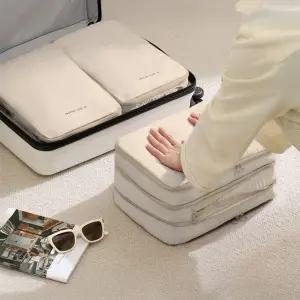 NEW 양면 여행용 압축 파우치 신개념 제로부피 캐리어 여행 압축파우치 2size 트래블 여행용품 부피 순삭 정리 가방