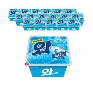 [슈팅냉동]  와 소다맛 컵 190ml, 16개