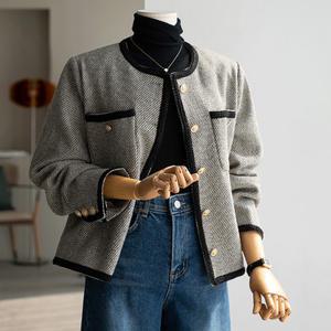 (안나앤플러스) A. 코코 배색 트위드 자켓[자켓C0830P01] 빅사이즈