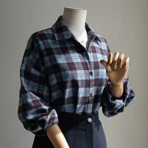 (안나앤모드) A. 소프 피치 체크 셔츠[셔츠C01007P01]