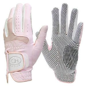 GH클럽 실리콘 여성장갑 핑크 양손 골프장갑