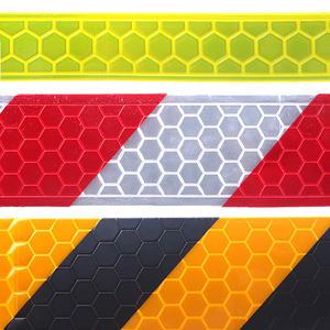 국산/반사테이프/고휘도/위험/폭 2cm/5cm/10cm/황흑/백적/접착식/위험테이프/스티커/야간식별/미터/반사띠