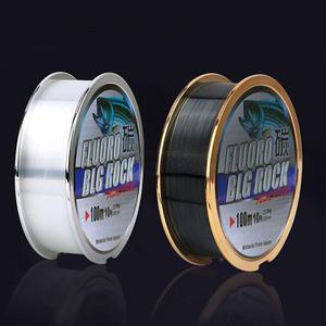 쇼크리더 100m 낚시줄 목줄 원줄 민물낚시 루어 라인 후로로카본 투명 블랙