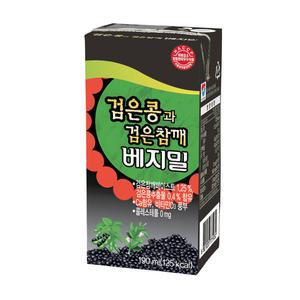 베지밀 검은콩과 검은참깨 두유 190ml x 48팩