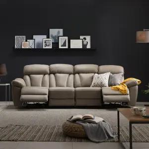 바덴 USB 4인용 전동 리클라이너 가죽소파(양방향)