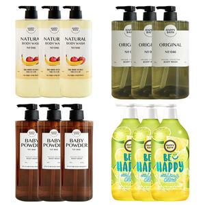 해피바스 바디워시 900g x3 /바디로션/촉촉/순한/오리지널/퍼퓸