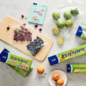 크린랩 크린지퍼백 18cm x 20cm 50매 미니/소/대/특대/와이드 대용량지퍼백