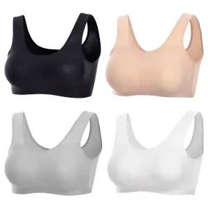 여성 심리스 브라 /노와이어 무봉제 브래지어/와이어리스