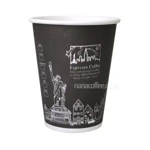 종이컵 10온스 뉴욕블랙 인쇄 테이크아웃컵 일회용 500개 / 10줄