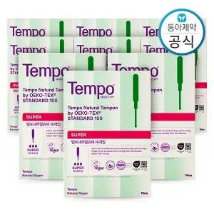 템포 내추럴 유기농 순면 탐폰 슈퍼 16P 9개