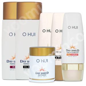 오휘 데이쉴드 퍼펙트 선블랙 선레드/50ml/80ml/톤업 선블럭 유브이 포스/기획세트