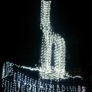 폭포수조명 커튼전구 크리스마스 장식조명 LED백색 560구