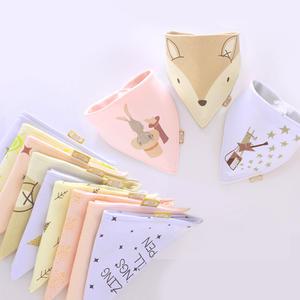 프리미엄 도톰 스카프빕 턱받이 삼각 똑딱이