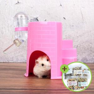 카르노 햄스터 계단 은신처 물병 급수기 장난감 RJ509