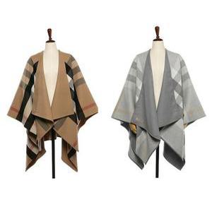 [오플]버버리 울 리버시블 판초 4029406 4029405