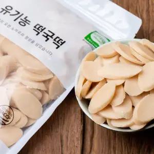[마을기업싸리재]유기농 현미 떡국떡 500g 아침식사 대용 쌀떡국 떡 구이