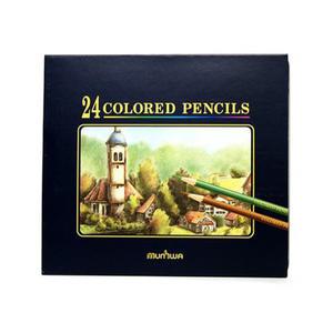 [문화연필] 넥스프로 일반색연필 24색 틴케이스