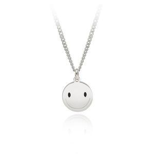 [제이로사][알로하골드] 실버 심플스마일 미아방지 목걸이