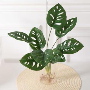 몬스테라 조화 녹색 식물 9대 프리 뿌리 56cm 조경 인테리어 장식 소품 인조 잎사귀 나뭇잎