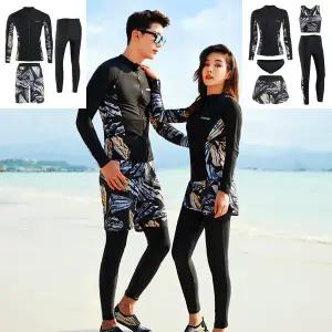 [빠른출고]티나 5피스 M~4XL 래쉬가드세트 날씬해보이는수영복 여성레쉬가드