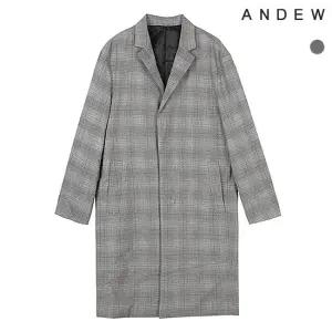 [앤듀]남성 체크 코트(O191CT140P)