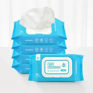 물걸레 청소포 표준형 150매 청소물티슈 캡형 (30매X5팩)