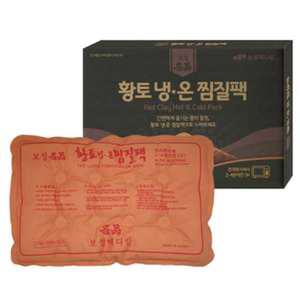 보성 황토 냉온찜질팩 1개/100%면 냉찜질 온찜질 다용도 황토팩