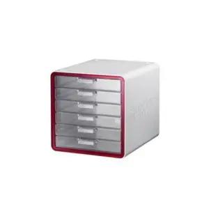 Q SYSMAX 마이룸서류함 6단 258x345x295mm 적색