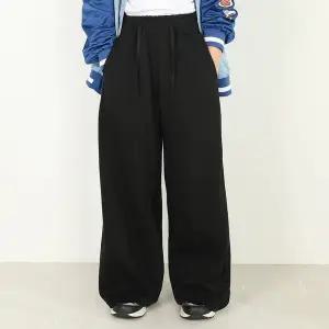 [모데쯔][공용 기모] 주니어 겨울 사이드 절개 와이드 통바지 등교 10대 초등학생 데일리 오버핏