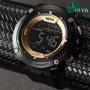 [네파] NEPA  방수 전자 스포츠 남성 남자 군인시계 N352-BLACK