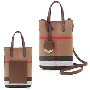 미니 폰지갑 크로스백 가죽콤비 여성 미니백 체크가방 80