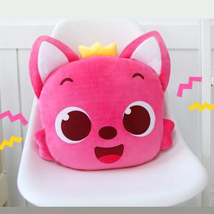 핑크퐁인형 원더스타 핑크퐁 얼굴쿠션 애착 인형