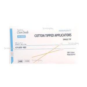 국내 솜면봉 6인치 15cm 1통 24팩 (2400개) 긴면봉 병원용