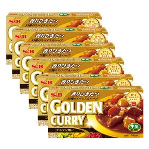 SB 에스비골든카레 중간매운맛 6개 즉석/고형/고체/숙성/일본카레